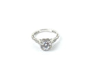 Tacori Diamond Engagement Ring 12 Diamonds .24 Carat T.W. 18K White Gold 4.36g