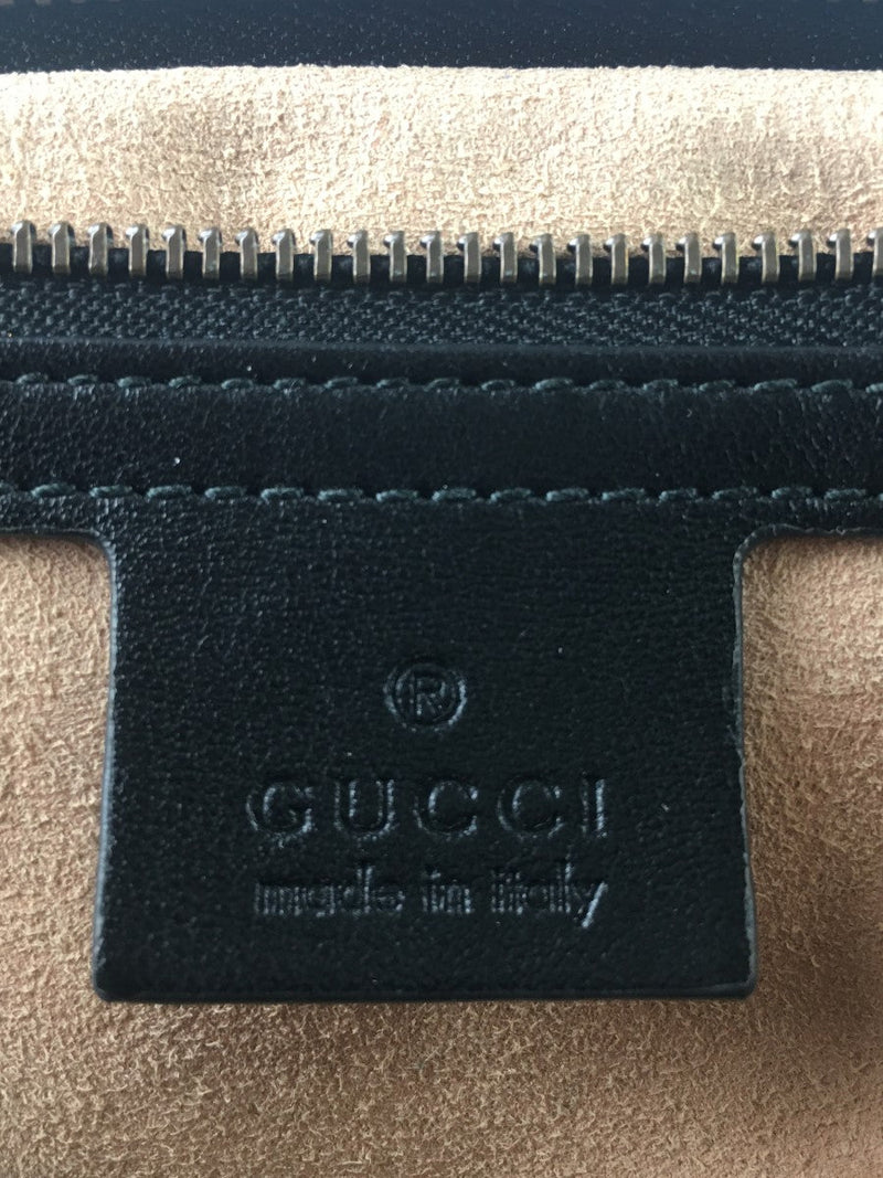 GUCCI GG MARMONT SMALL TOP HANDLE BAG BLACK