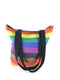 THE PHLUID PROJECT RAINBOW STRIPE CANVAS TOTE