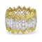 Lady's Diamond Cresant Moon Ring 25 Diamonds .25 Carat T.W. 10K Yellow Gold 2.4g