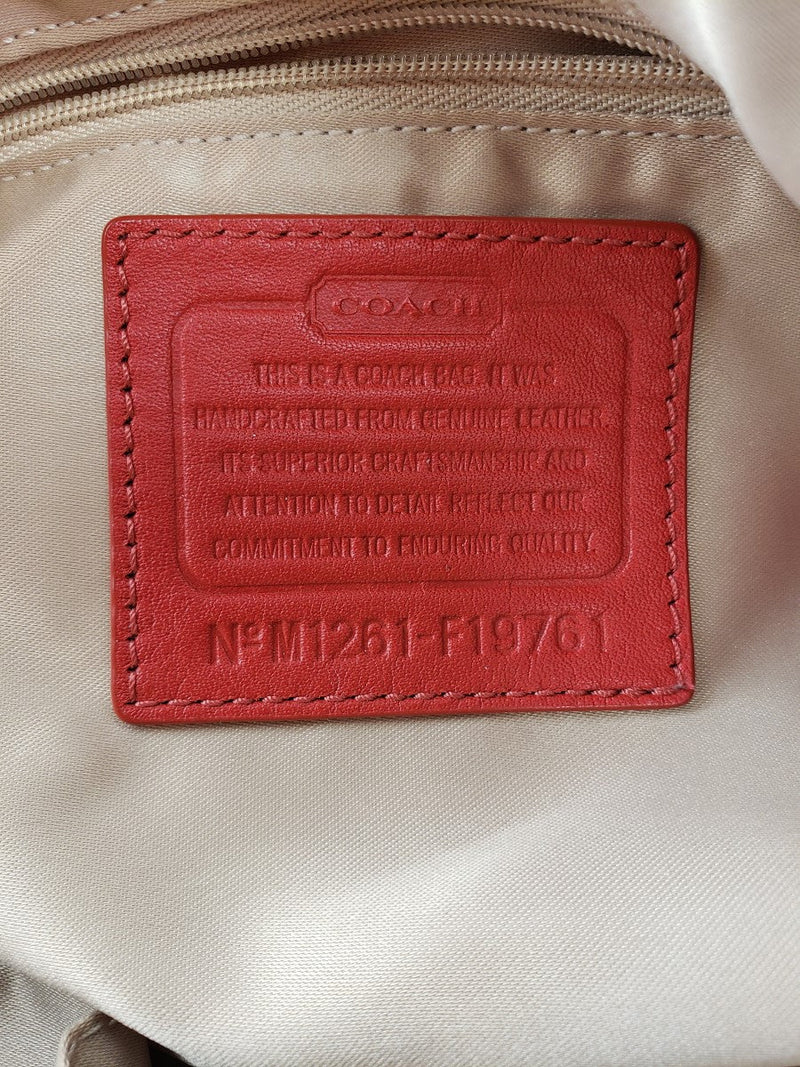 COACH RED ASHLEY SHOULDER BAG F19761