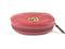 GUCCI CALFSKIN MATELASSE GG MARMONT BELT BAG RED