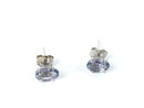 Tanzanite Gold-Stone Earrings 14K White Gold 0.47g