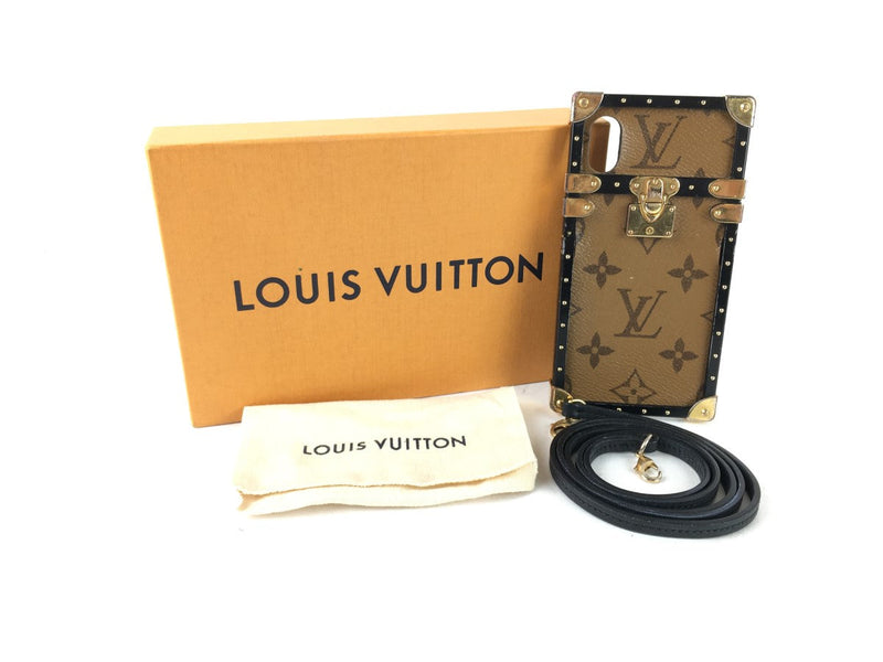 LOUIS VUITTON MONOGRAM EYE TRUNK IPHONE X CASE W/STRAP