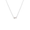 TIFFANY & CO. PALOMA PICASSO OPEN HEART DIAMOND NECKLACE 2.67G 18K-W/G, 2-ROUND