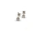 Diamond Earrings 2 Diamonds .44 Carat T.W. 14K White Gold 1g