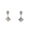 John Hardy Silver-Diamond Earrings 12 Diamonds .12 Carat T.W. 925 Silver 10.4g