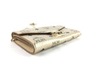 MCM METALLIC VISETOS PATRICIA WALLET ON CHAIN CHAMPAGNE GOLD