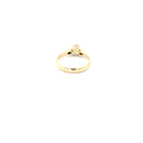 Lady's Diamond Solitaire Ring 3 Diamonds .80 Carat T.W. 18K Yellow Gold 3.1g