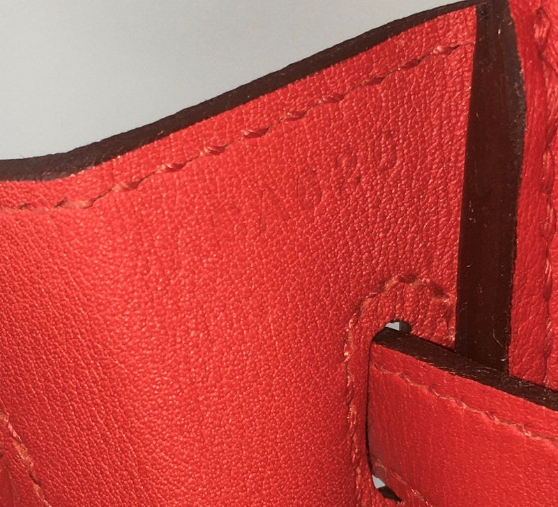 HERMÈS 25CM BIRKIN ROUGE TOMATE