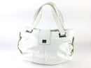 KOOBA WHITE PATENT LEATHER SATCHEL