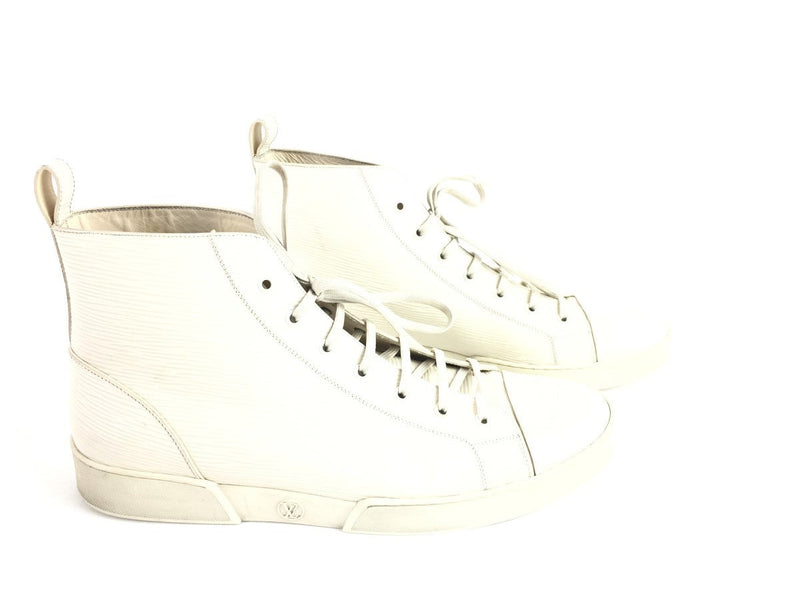 LOUIS VUITTON EPI MATCH UP SNEAKERS WHITE SIZE 12