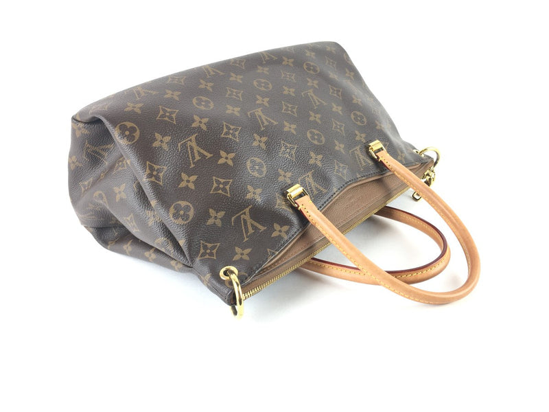 LOUIS VUITTON MONOGRAM CANVAS PALLAS BAG BROWN