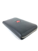 GIVENCHY CALFSKIN STAR PANDORA ZIP AROUND WALLET BLACK