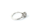 Tacori Diamond Engagement Ring 12 Diamonds .24 Carat T.W. 18K White Gold 4.36g