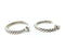 DAVID YURMAN SILVER CABLE LARGE HOOP EARRINGS 19.24G SILV-925,