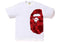 A BATHING APE COLOR CAMO SIDE BIG APE HEAD TEE WHITE/RED