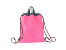 GUCCI CALFSKIN LOGO DRAWSTRING BACKPACK BRIGHT PINK