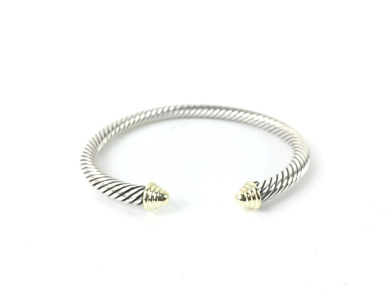 David Yurman Cable Bracelet 925/14kt Silver 26.59g