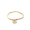 PANDORA GOLD PLATED S925 CZ PADLOCK BRACELET 18.98G GEP-Y/G, 17-ROUND CZ'S 0.28C