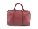 GUCCI MICROGUCCISSIMA MEDIUM JOY BOSTON SATCHEL RED