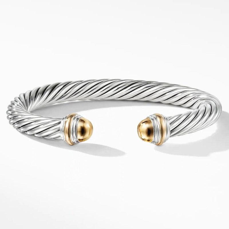 David Yurman Cable Bracelet 925/14kt Silver 26.59g