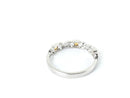 Citrine Lady's Stone & Diamond Ring 5 Diamonds .10 Carat T.W. 10K White Gold