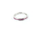 Ruby Lady's Stone Ring 10K White Gold 1.8g