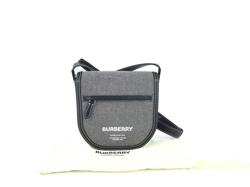 BURBERRY GREY MINI HORSEFERRY OLYMPIA MESSENGER BAG, SERIAL NUMBER ITFUODI9IMP,