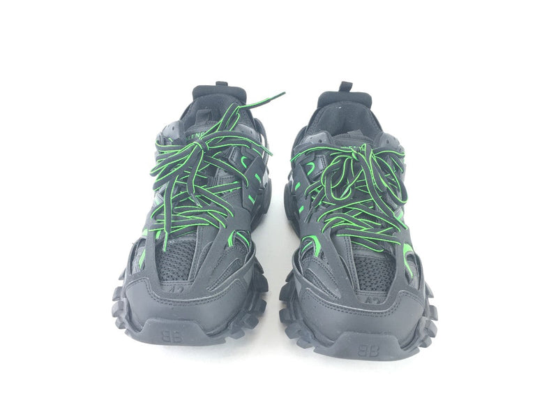 BALENCIAGA TRACK LACE-UP SNEAKERS BLACK AND GREEN