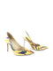 JIMMY CHOO WHITE ANOUK FEATHER PRINT PUMPS