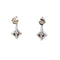 John Hardy Silver-Diamond Earrings 12 Diamonds .12 Carat T.W. 925 Silver 10.4g