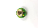 Pandora Gold Green Mystic Murano Charm 14K Yellow Gold 3.61g