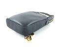 FENDI NYLON/LEATHER VITELLO MONSTER EYES SLING BAG BLACK