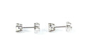 Diamond Earrings 2 Diamonds .62 Carat T.W. 14K White Gold 0.77g