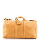 LOUIS VUITTON VINTAGE EPI KEEPALL 45 YELLOW