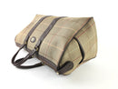 BURBERRY GREEN CHECKED CANVAS DUFFLED BAG