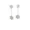 White Gold Diamond Drop Earrings 25 Diamonds .25 Carat T.W. 10K White Gold 3.29g