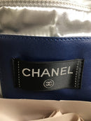 CHANEL NYLON EMBOSSED DOUDOUNE BOWLING BAG BLUE/GRAY/PINK