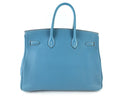 HERMÈS BIRKIN BAG 35CM BLUE JEAN TOGO PALLADIUM HARDWARE