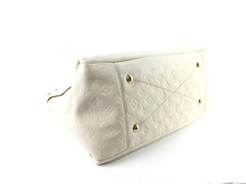 LOUIS VUITTON MONOGRAM EMPREINTE ARTSY MM SHOULDER BAG CREAM