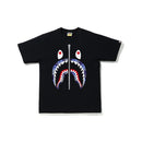 A BATHING APE A BATHING APE STAR SHARK ZIP PRINT TEE PURPLE