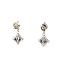 John Hardy Silver-Diamond Earrings 12 Diamonds .12 Carat T.W. 925 Silver 10.4g