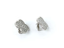 Gold-Diamond Earrings 66 Diamonds 1.68 Carat T.W. 14K White Gold 9.71g