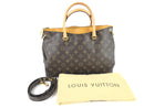 LOUIS VUITTON MONOGRAM PALLAS MM SHOULDER BAG SAFFRON