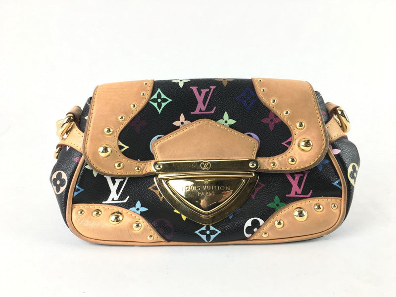 LOUIS VUITTON MONOGRAM MULTICOLOR MARILYN SHOULDER BAG BLACK