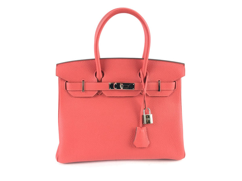 HERMÈS TOGO BIRKIN 30 HANDBAG ROSE TYRIEN