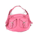 MARC JACOBS LEATHER KAROLINA SHOULDER BAG PINK,