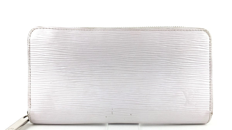 LOUIS VUITTON MODEL EPI ZIPPY WALLET PEARL WHITE