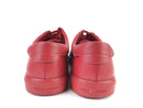 YVES SAINT LAURENT LEATHER ANDY LOW TOP SNEAKERS RED SIZE 11